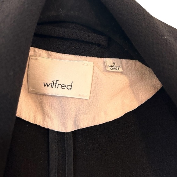Aritzia Wilfred Chevalier Blazer- Black Size 4 - Picture 8 of 11